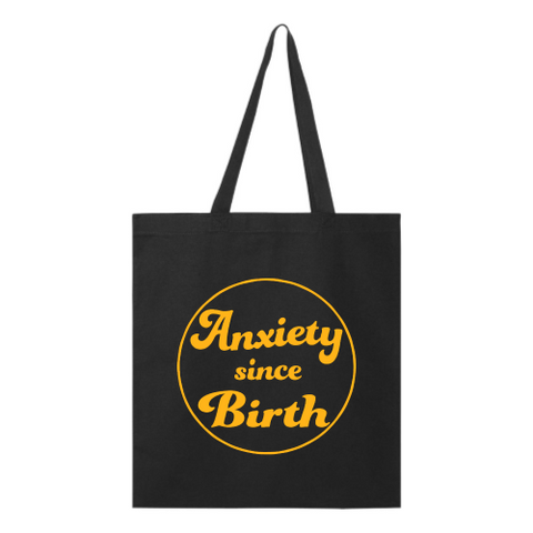 Anxiety (gold font) Tote