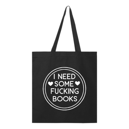 Books Needed (white font) Tote