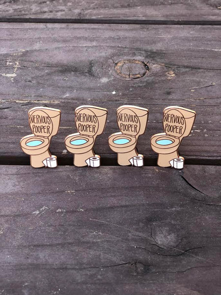 The Nervous Pooper Pin