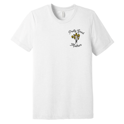 Pretty Good Mother (floral graphic) Pocket Tee