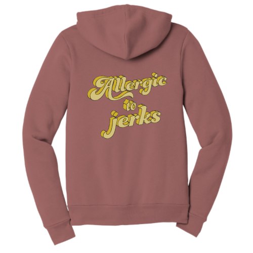 Allergic (yellow font) Zip Up