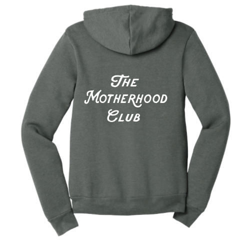 Motherhood Club (white font) Zip Up