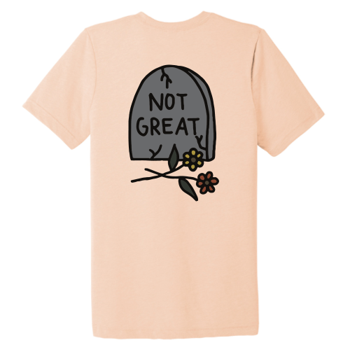 Not Great (color graphic) Pocket Tee