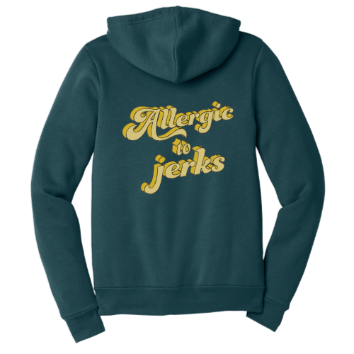 Allergic (yellow font) Zip Up