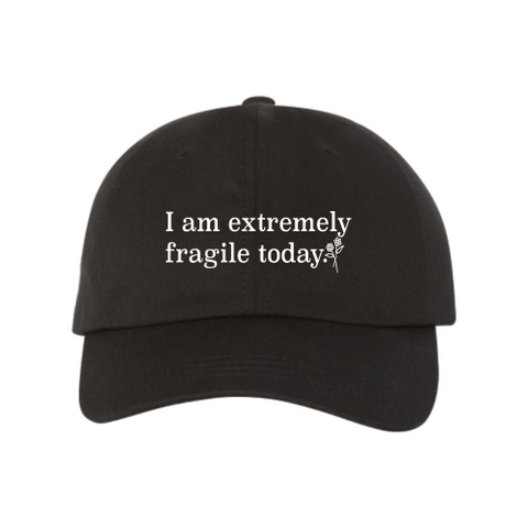 Fragile Hat White Font