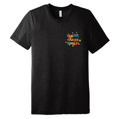 Magical Moms (rainbow font) Pocket Tee