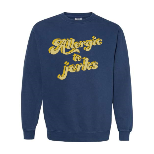 Allergic (yellow font) Pullover Sweater