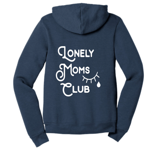 Lonely Moms Club (white font) Zip Up