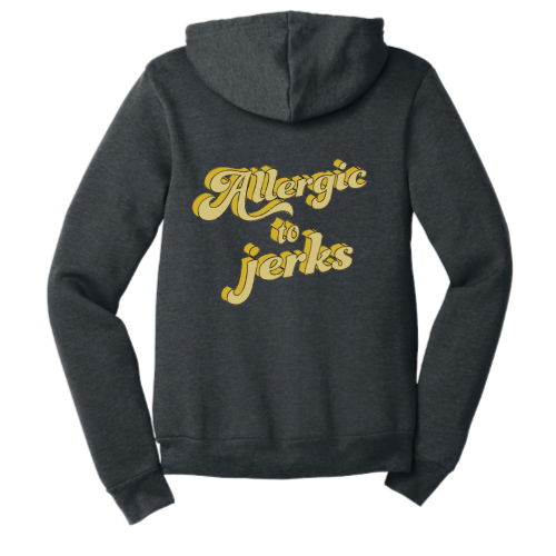 Allergic (yellow font) Zip Up