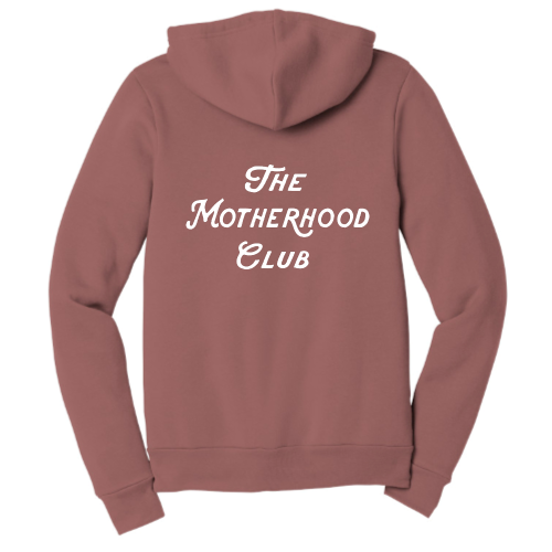 Motherhood Club (white font) Zip Up