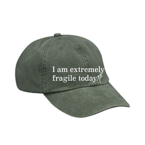 Fragile Hat (white embroidered)