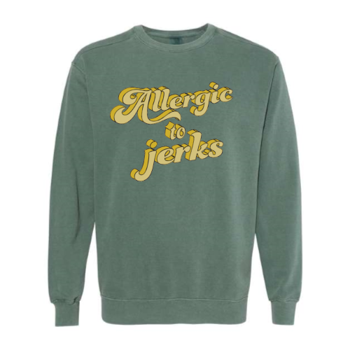 Allergic (yellow font) Pullover Sweater