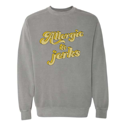 Allergic (yellow font) Pullover Sweater