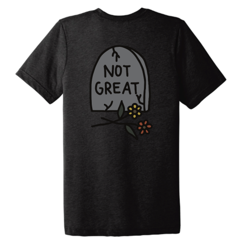 Not Great (color graphic) Pocket Tee