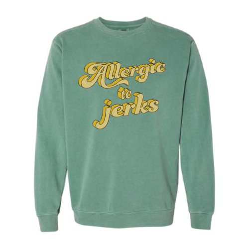 Allergic (yellow font) Pullover Sweater