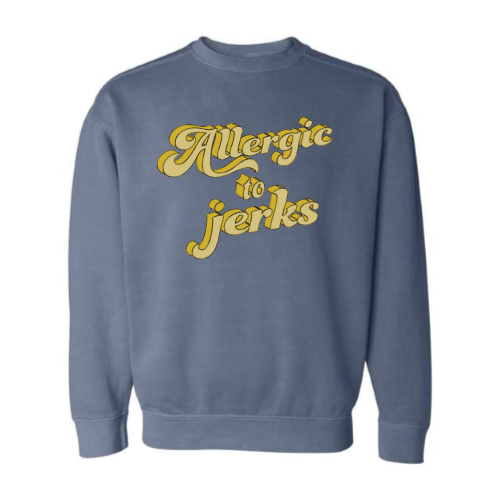 Allergic (yellow font) Pullover Sweater