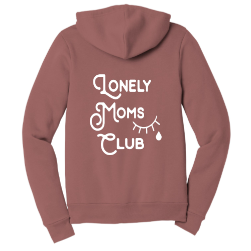 Lonely Moms Club (white font) Zip Up