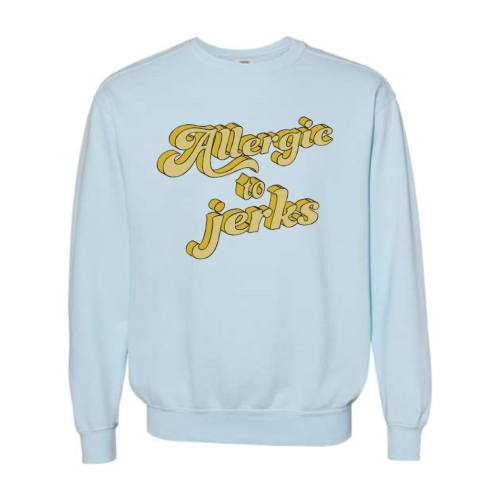 Allergic (yellow font) Pullover Sweater