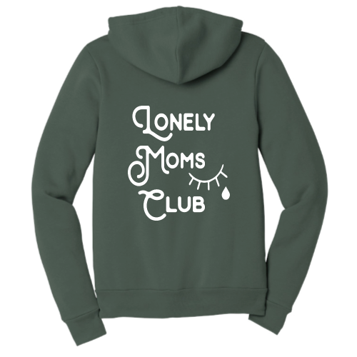 Lonely Moms Club (white font) Zip Up