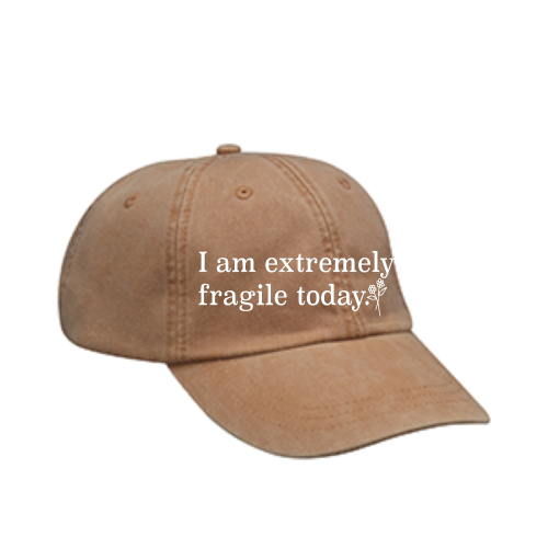 Fragile Hat (white embroidered)