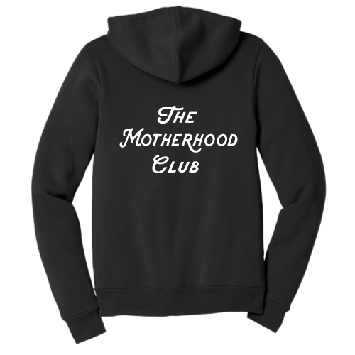 Motherhood Club (white font) Zip Up