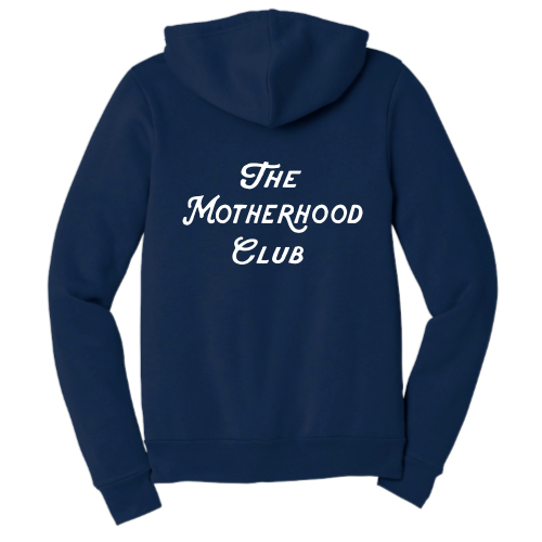 Motherhood Club (white font) Zip Up