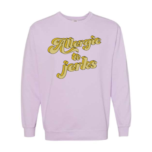 Allergic (yellow font) Pullover Sweater