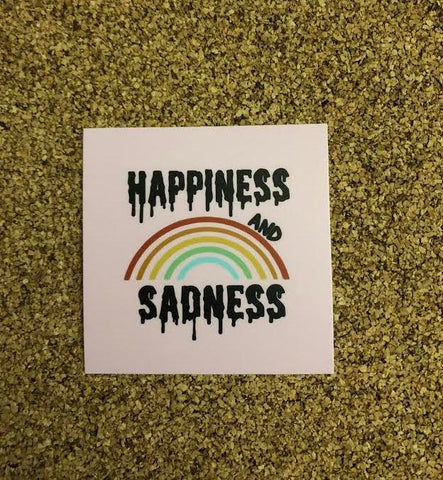 Happiness and Sadness Sticker