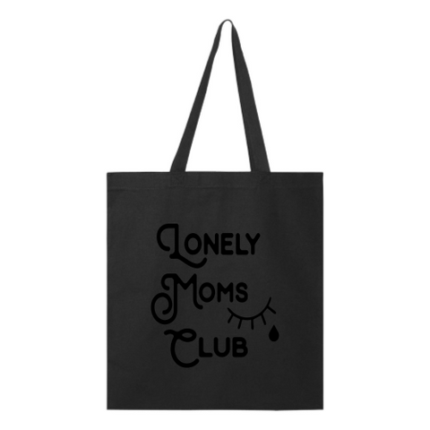 Lonely Moms Tote - Black Font