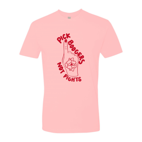 Pick Boogers UNISEX Tee - Red Font