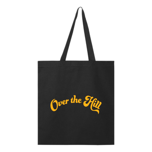 Over the Hill Tote - Gold Font