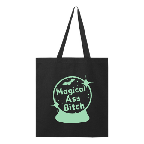 Magical Ass Bitch Tote - Sea Foam Green Font