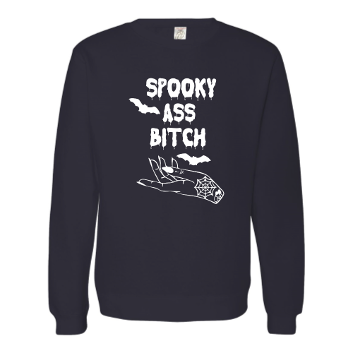 Spooky (white graphic) Pullover