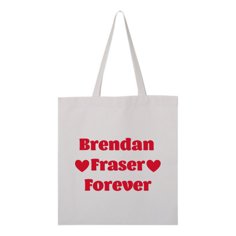 Brendan Fraser Tote- Red Font