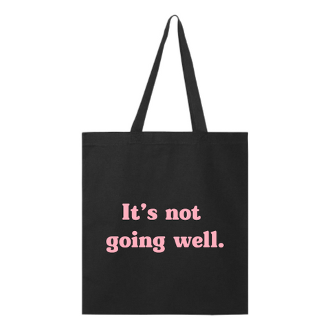 Not Well Tote - Pink Font