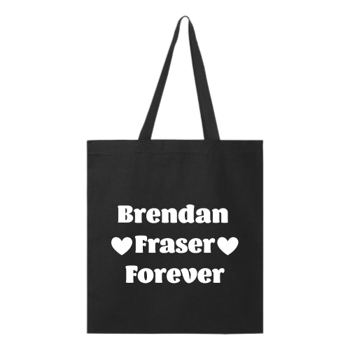 Brendan Fraser Tote- White Font