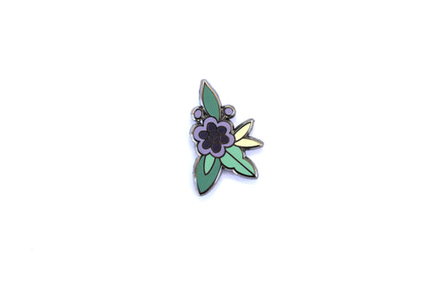 The Purple Floral Pin