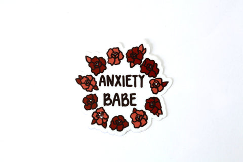 Anxiety Babe Sticker