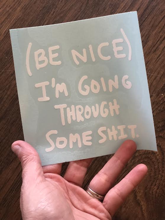 Be Nice DECAL (WHITE)