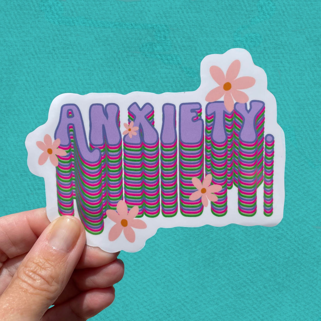 Anxiety (floral) Sticker