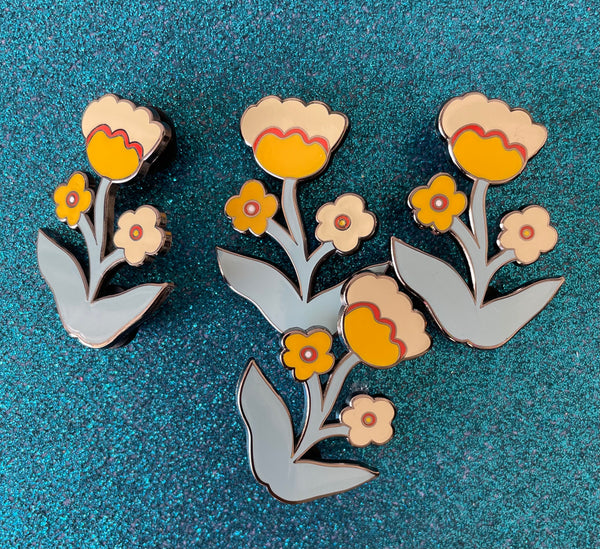 The Yellow Floral Pin